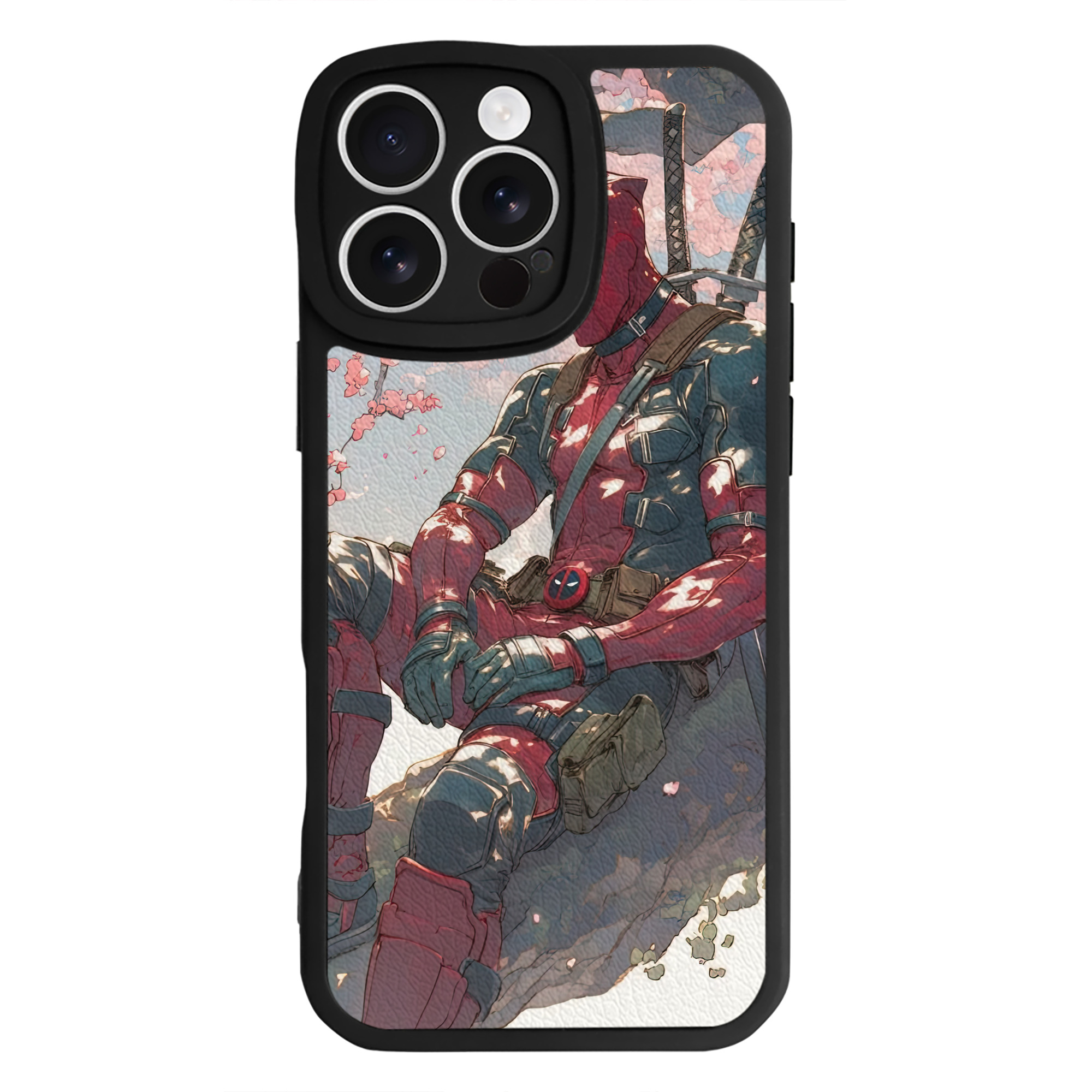（画像用） Deadpool デッドプール 【iPhone 16シリーズ対応】シリコンスマホケース（レザー調） 材質：シリコン